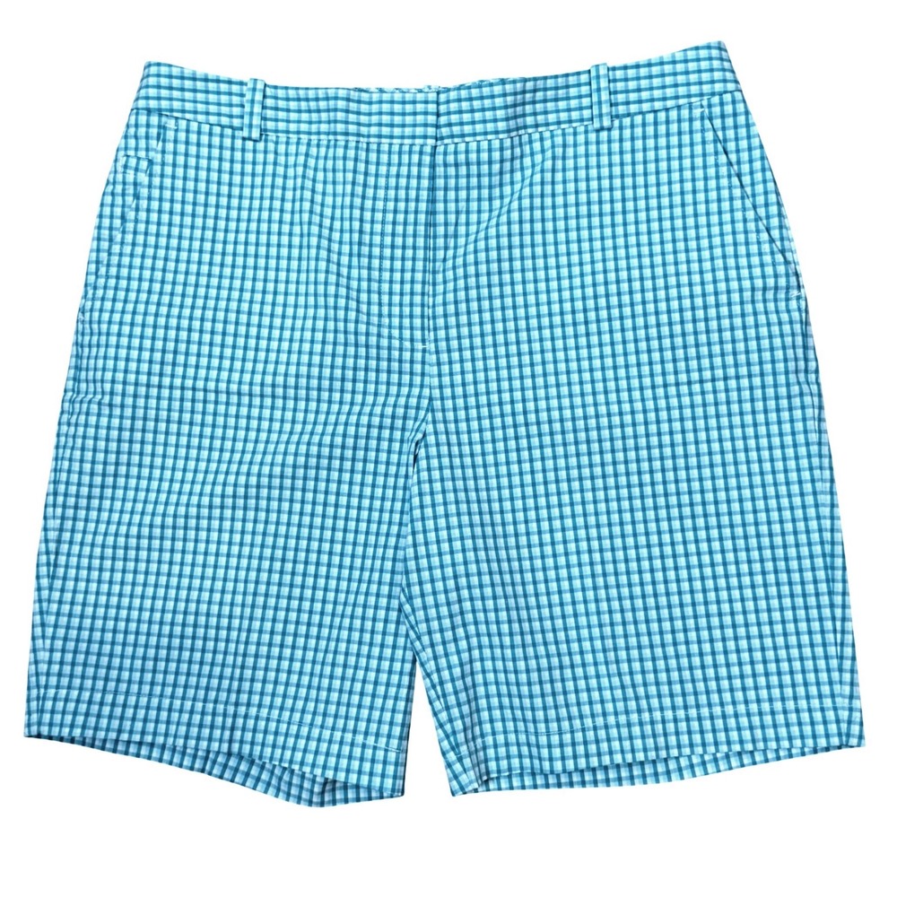 Talbots Heritage Stretch Plaid Short (10) Golf Activewear Cotton Modest Comfort